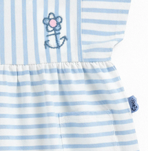 Load image into Gallery viewer, Souris Mini Nautical Stripe Shortie Playsuit