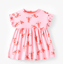 Load image into Gallery viewer, Souris Mini Lobster Print Baby Dress
