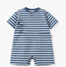 Load image into Gallery viewer, Souris Mini Blue Stripe Shortie Playsuit