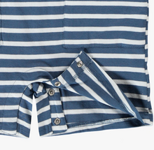 Load image into Gallery viewer, Souris Mini Blue Stripe Shortie Playsuit