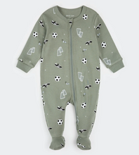 Load image into Gallery viewer, Petit Lem Soccer Print Sleeper