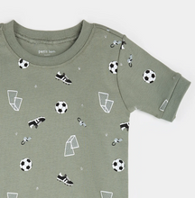 Load image into Gallery viewer, Petit Lem Soccer Print Summer Pyjamas