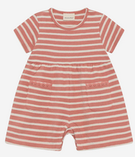 Load image into Gallery viewer, Minymo Stripe Baby Shortie Playsuit