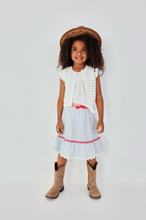 Load image into Gallery viewer, Boboli Stripe Poplin Skirt