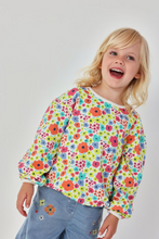 Load image into Gallery viewer, Boboli Flower Print Fleece Sweatshirt