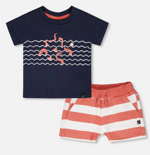 Load image into Gallery viewer, Deux Par Deux Octopus Print Tee and Short