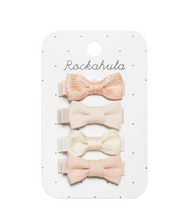 Load image into Gallery viewer, Rockahula Flora Linen MIni Bow Clips