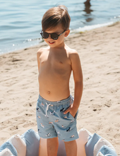 Load image into Gallery viewer, Petit Lem Dog Print Swim Trunks