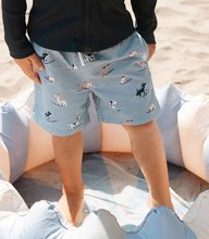Load image into Gallery viewer, Petit Lem Dog Print Swim Trunks