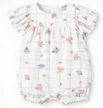 Load image into Gallery viewer, Souris Mini Checks and Flowers Shortie Playsuit