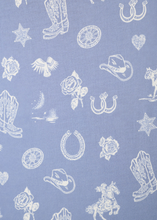 Load image into Gallery viewer, PJ Salvage Western Whimsy PJ Set Blue Shadow