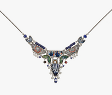 Load image into Gallery viewer, Ayala Bar Blue Domes, Glass Necklace, Delphi