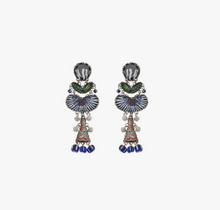 Load image into Gallery viewer, Ayala Bar Blue Domes, Glass Earrings, Paros