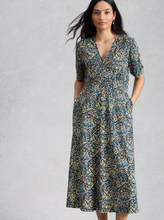 Load image into Gallery viewer, White Stuff UK Megan Jersey Dress Navy Multi