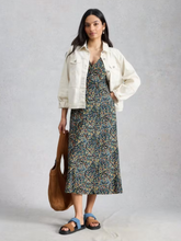 Load image into Gallery viewer, White Stuff UK Megan Jersey Dress Navy Multi