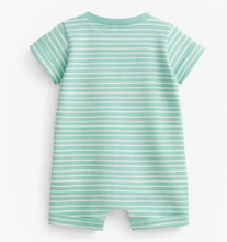 Load image into Gallery viewer, Souris Mini Stripe Shortie Playsuit Green