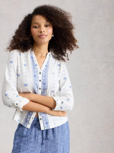 Load image into Gallery viewer, White Stuff UK Annie Jersey Shirt White Print