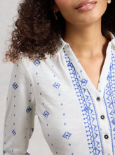 Load image into Gallery viewer, White Stuff UK Annie Jersey Shirt White Print