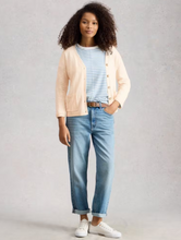 Load image into Gallery viewer, White Stuff UK Nova Linen Blend Cardi Nat White