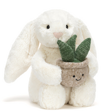 Load image into Gallery viewer, Cream Bunny with Plant