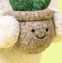 Load image into Gallery viewer, Cream Bunny with Plant