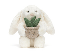 Load image into Gallery viewer, Cream Bunny with Plant