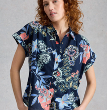 Load image into Gallery viewer, White Stuff UK Orla Button Thru Shirt Navy Multi