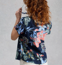 Load image into Gallery viewer, White Stuff UK Orla Button Thru Shirt Navy Multi