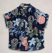 Load image into Gallery viewer, White Stuff UK Orla Button Thru Shirt Navy Multi