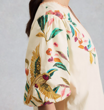 Load image into Gallery viewer, White Stuff UK Maeve Embroidered Top Ivory Multi