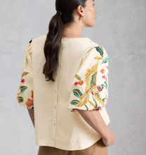 Load image into Gallery viewer, White Stuff UK Maeve Embroidered Top Ivory Multi
