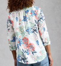 Load image into Gallery viewer, White Stuff UK Sophie Organic Cotton Shirt Ivory Multi