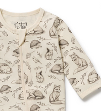 Load image into Gallery viewer, Wilson and Frenchy Foxglove Forest Cotton Jersey Playsuit