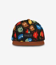 Load image into Gallery viewer, Headster Mood Monsters Snapback Black