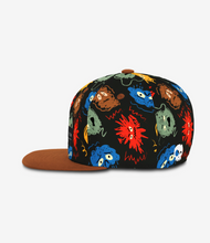 Load image into Gallery viewer, Headster Mood Monsters Snapback Black