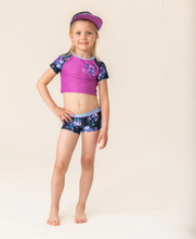 Load image into Gallery viewer, Nano Flower 2pc Swimsuit Purple