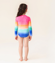 Load image into Gallery viewer, Nano Rainbow 1pc Rashguard Swimsuit Flash Pink