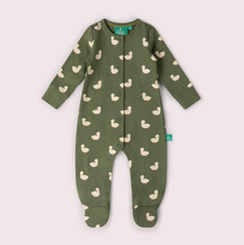 Load image into Gallery viewer, Little Green Radicals Olive Ducks Sleeper