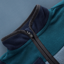 Load image into Gallery viewer, Color Kids Fleece Jacket Windward Blue