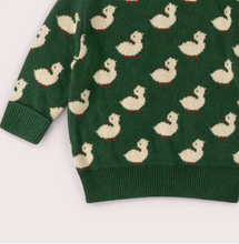 Load image into Gallery viewer, Little Green Radicals Olive Ducks Pullover Sweater