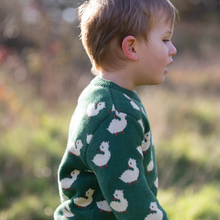 Load image into Gallery viewer, Little Green Radicals Olive Ducks Pullover Sweater