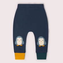 Load image into Gallery viewer, Little Green Radicals Blue Penguin Knee Patch Jogger