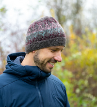 Load image into Gallery viewer, Ambler Prism Beanie Heather Brown