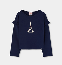 Load image into Gallery viewer, Boboli Eiffel Tower Tee Navy
