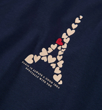 Load image into Gallery viewer, Boboli Eiffel Tower Tee Navy