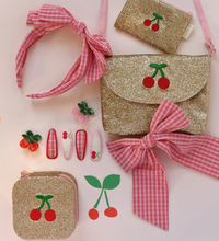 Load image into Gallery viewer, Rockahula Cherry Dreams Glitter Square Jewellery Box