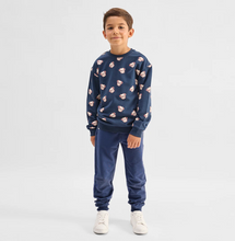 Load image into Gallery viewer, Miles Bulldog Print Sweatshirt Navy