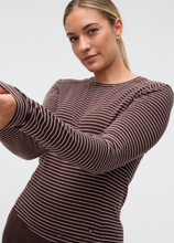 Load image into Gallery viewer, Fig Blair Crew Neck Top Cacao Light Blush