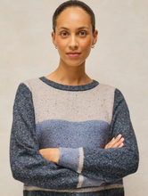 Load image into Gallery viewer, White Stuff UK Talia Nep Block Sweater Blue Multi