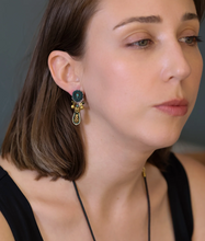 Load image into Gallery viewer, Ayala Bar Prism, Moss Earring